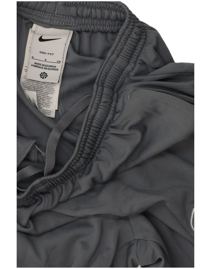Nike Mens Dri Fit Tracksuit Trousers Small Grey Polyester