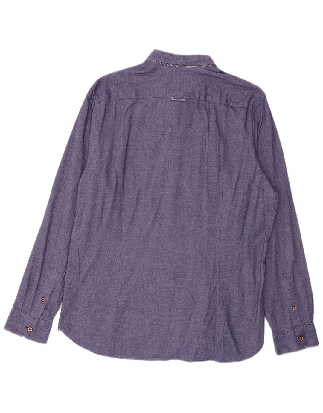TED BAKER Mens Shirt Size 5 XL Purple Cotton