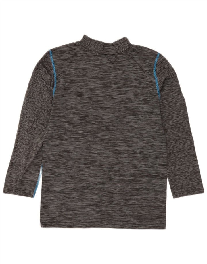 Russell Athletic Boys Top Long Sleeve 7-8 Years Small Grey Flecked