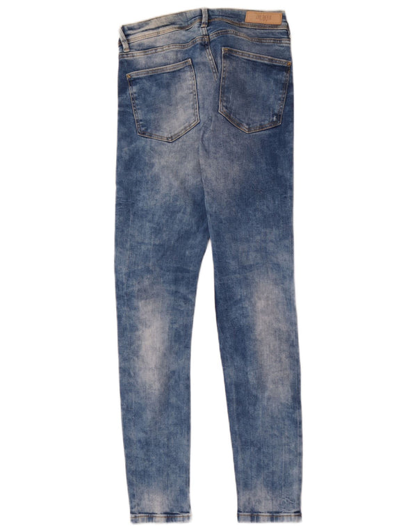 Zara Womens Trafaluc Distressed Skinny Jeans EU 36 XS W26 L29 Blue