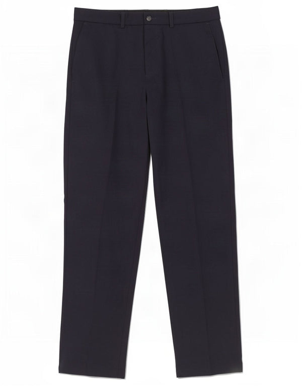 Marks & Spencer Womens Straight Suit Trousers W32 L33 Navy Blue Wool