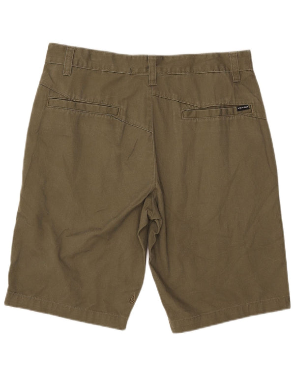VOLCOM Mens Chino Shorts W32 Medium Khaki Polyester
