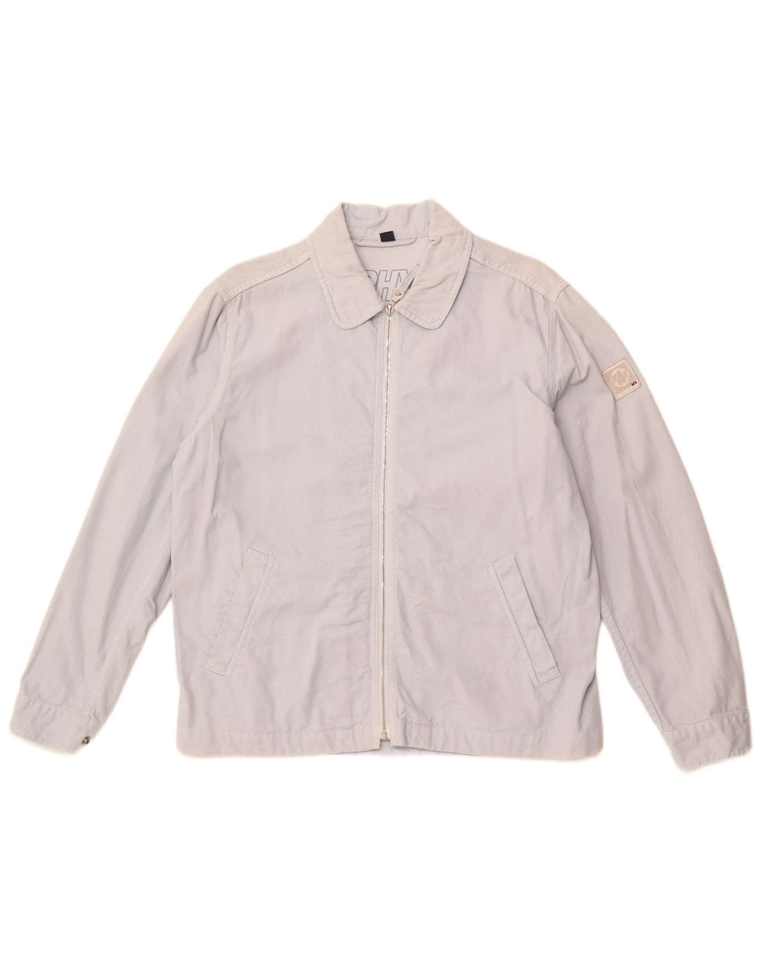 MURPHY & NYE Womens Bomber Jacket UK 16 Large Blue Cotton