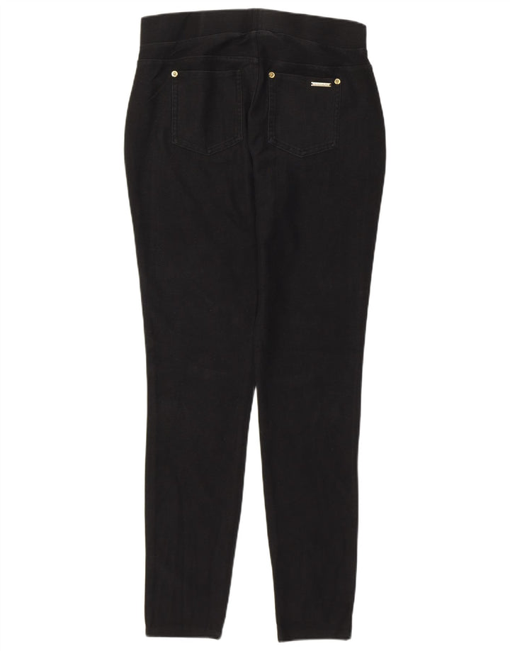 Michael Kors Womens Leggings UK 14 Medium Black Cotton