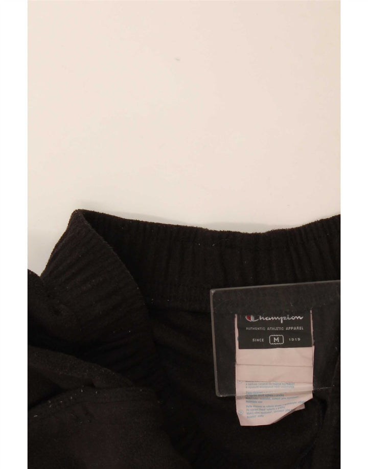 Champion Mens Fleece Tracksuit Trousers Medium Black Polyester