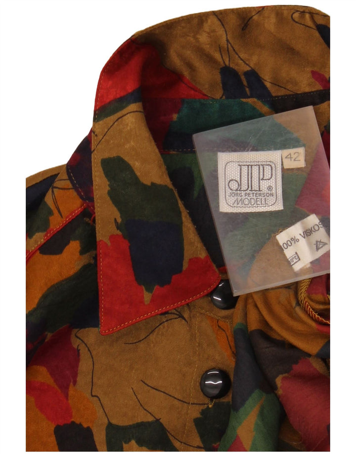 JORG PETERSON Womens Shirt Blouse EU 42 Large Multicoloured Floral