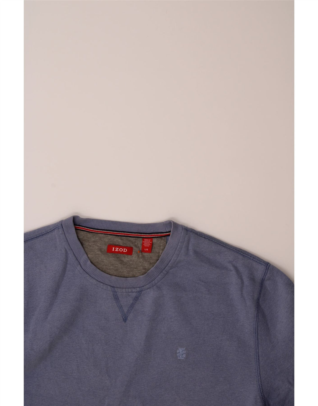 IZOD Mens Sweatshirt Jumper Large Blue Cotton Vintage Izod and Second-Hand Izod from Messina Hembry 