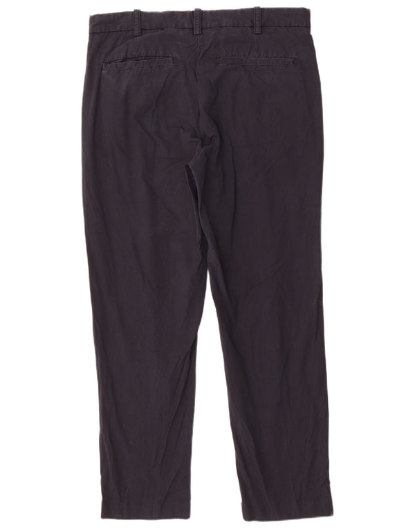 Massimo Dutti Mens Straight Chino Trousers EU 44 VLarge W34 L29 Navy Blue