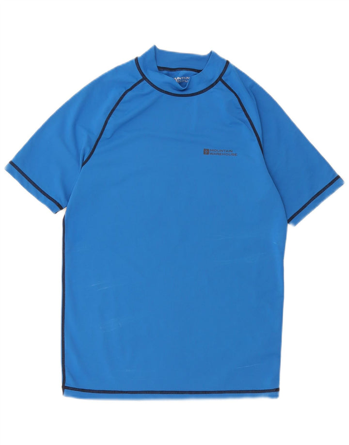 Mountain Warehouse Mens T-Shirt Top Small Blue Nylon