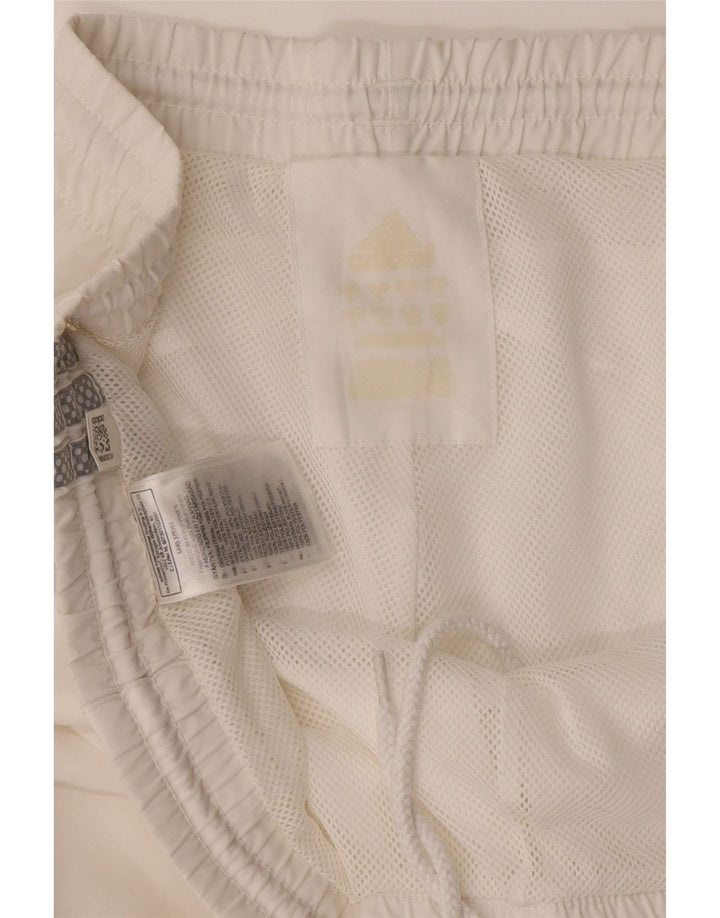Adidas Mens Climalite Sport Shorts Large  White Polyester