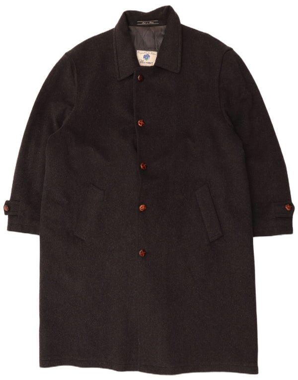 Moessmer Mens Overcoat IT 56 3XL Grey Wool