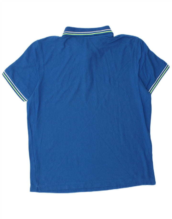 Lotto Mens Polo Shirt Medium Blue Cotton