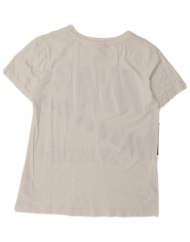 NIKE Mens Graphic T-Shirt Top Small White Cotton