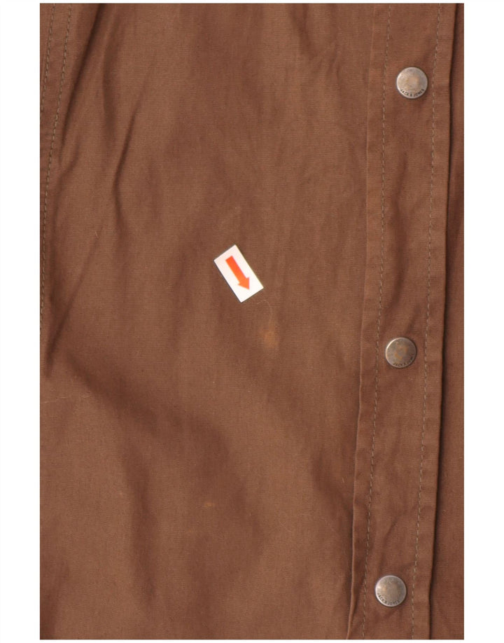 Jack & Jones Mens Graphic Shirt Large Brown Cotton
