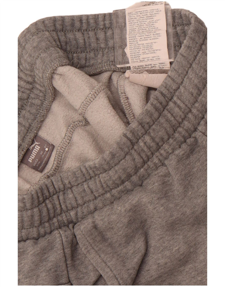 PUMA Boys Tracksuit Trousers Joggers 13-14 Years  Grey Cotton