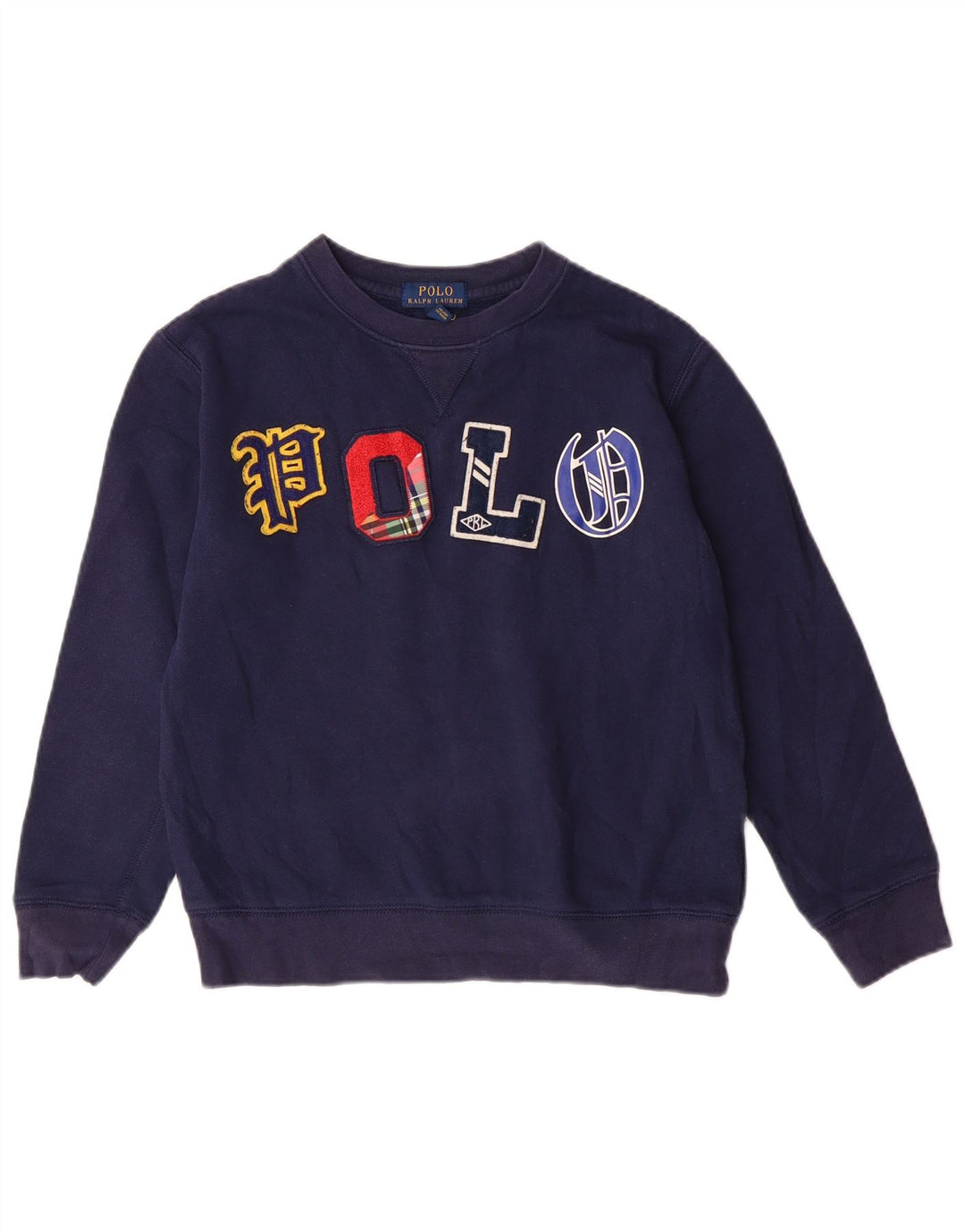 Polo Ralph Lauren Boys Sweatshirt Jumper 10-11 Years Medium Navy Blue