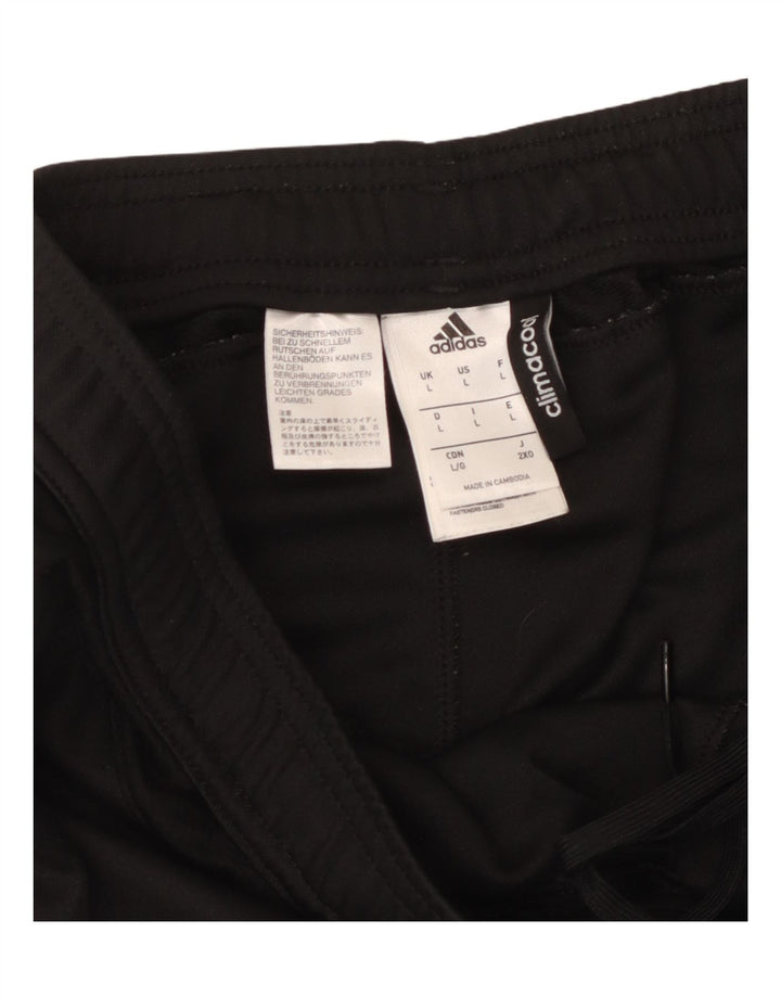 Adidas Mens Climacool Tracksuit Trousers Large  Black Polyester