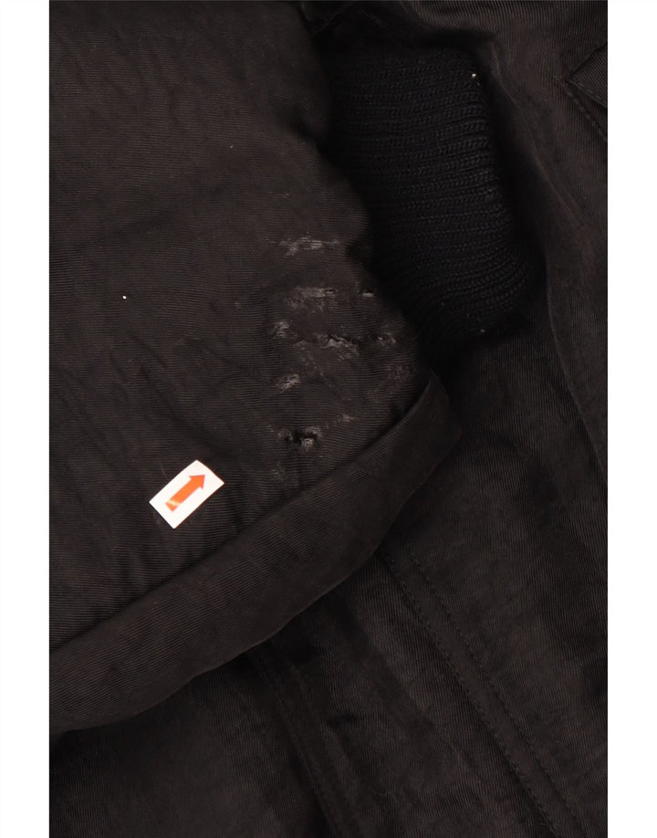 Vintage Mens Loose Fit Padded Jacket UK 38 Medium Black