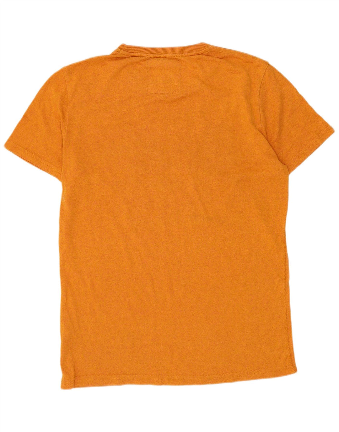 Superdry Mens Graphic T-Shirt Top Small Orange Cotton