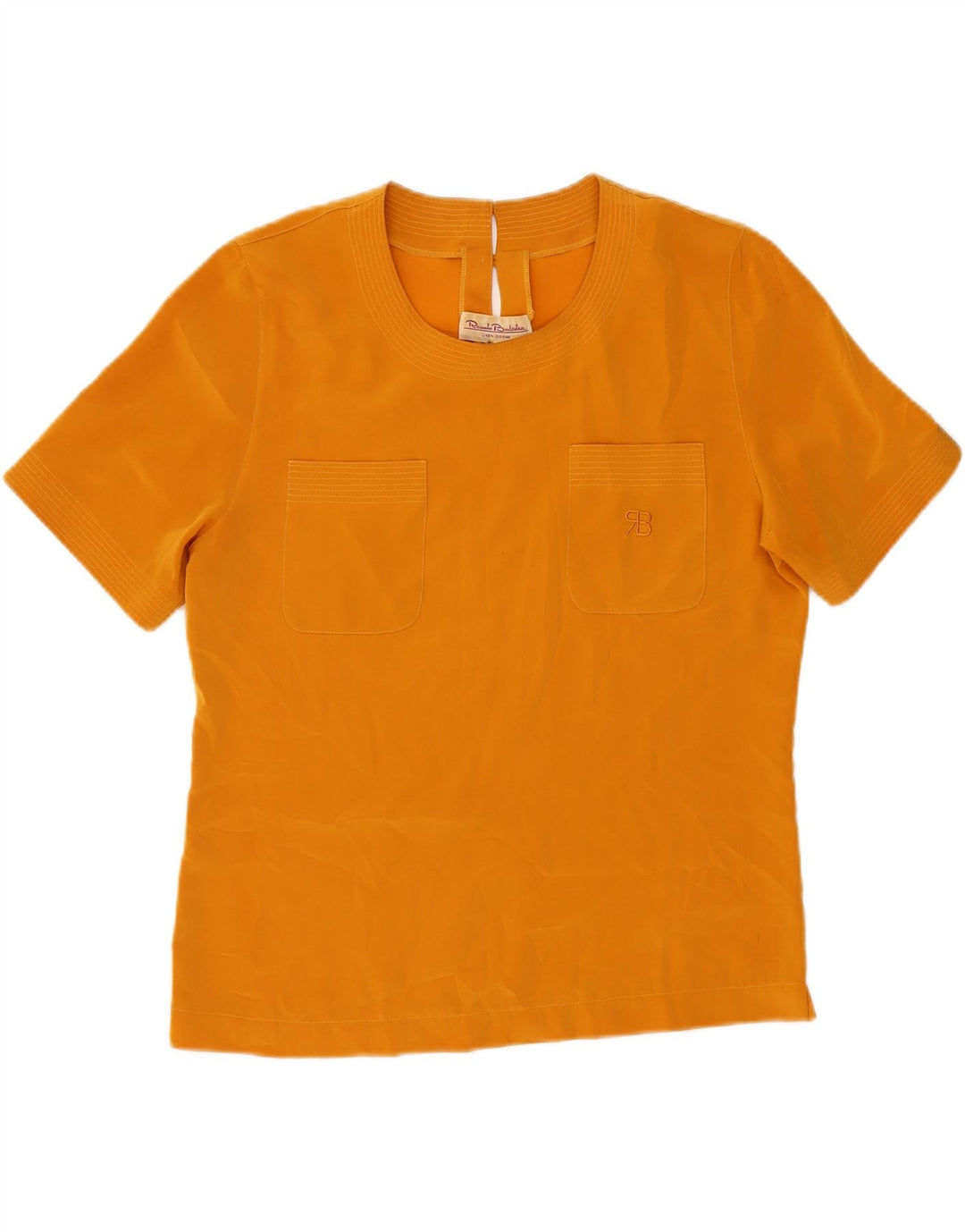 RENATO BALESTRA Womens Blouse Top IT 44 Medium Orange