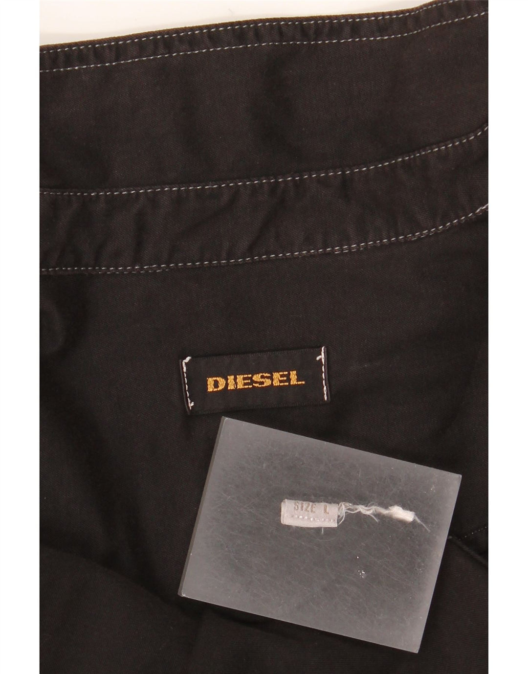 DIESEL Mens Denim Shirt Large Black