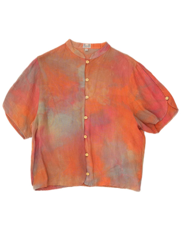 Krizia Girls Short Sleeve Shirt Blouse 13-14 Years Multicoloured Tie Dye