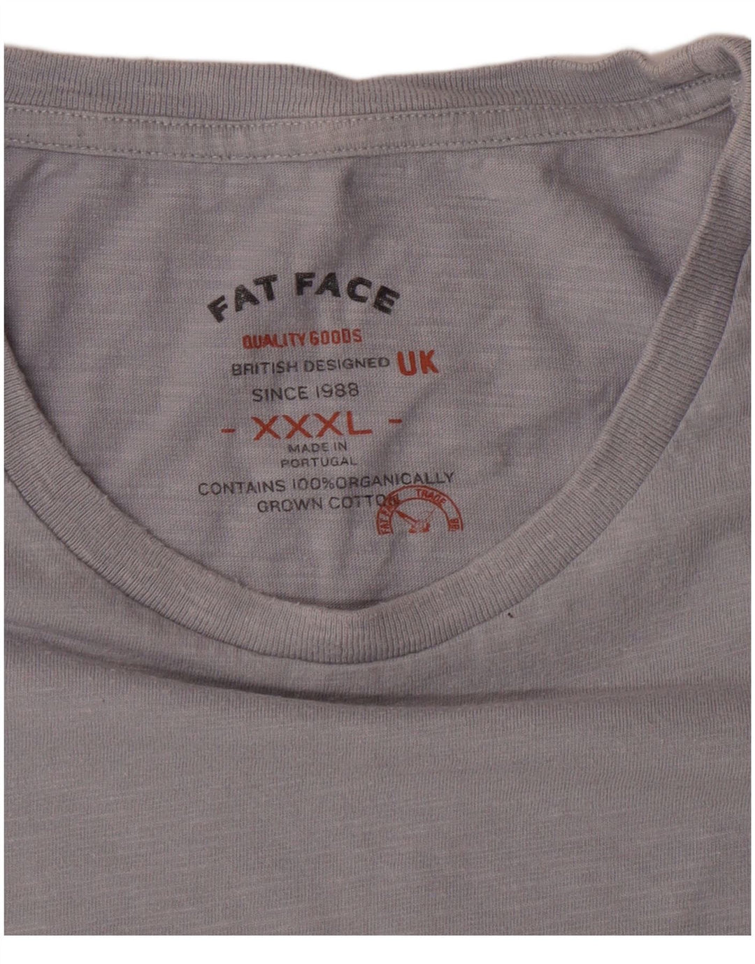 Fat Face Womens Graphic T-Shirt Top 3XL Grey Cotton Motorcycle