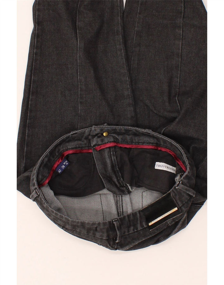 TRUSSARDI Womens Straight Jeans W26 L31 Grey Vintage Trussardi and Second-Hand Trussardi from Messina Hembry 