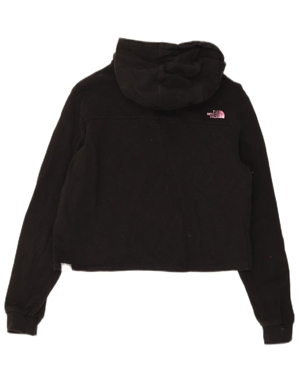 The North Face Girls Graphic Crop Hoodie Jumper 11-12 Years Large Black