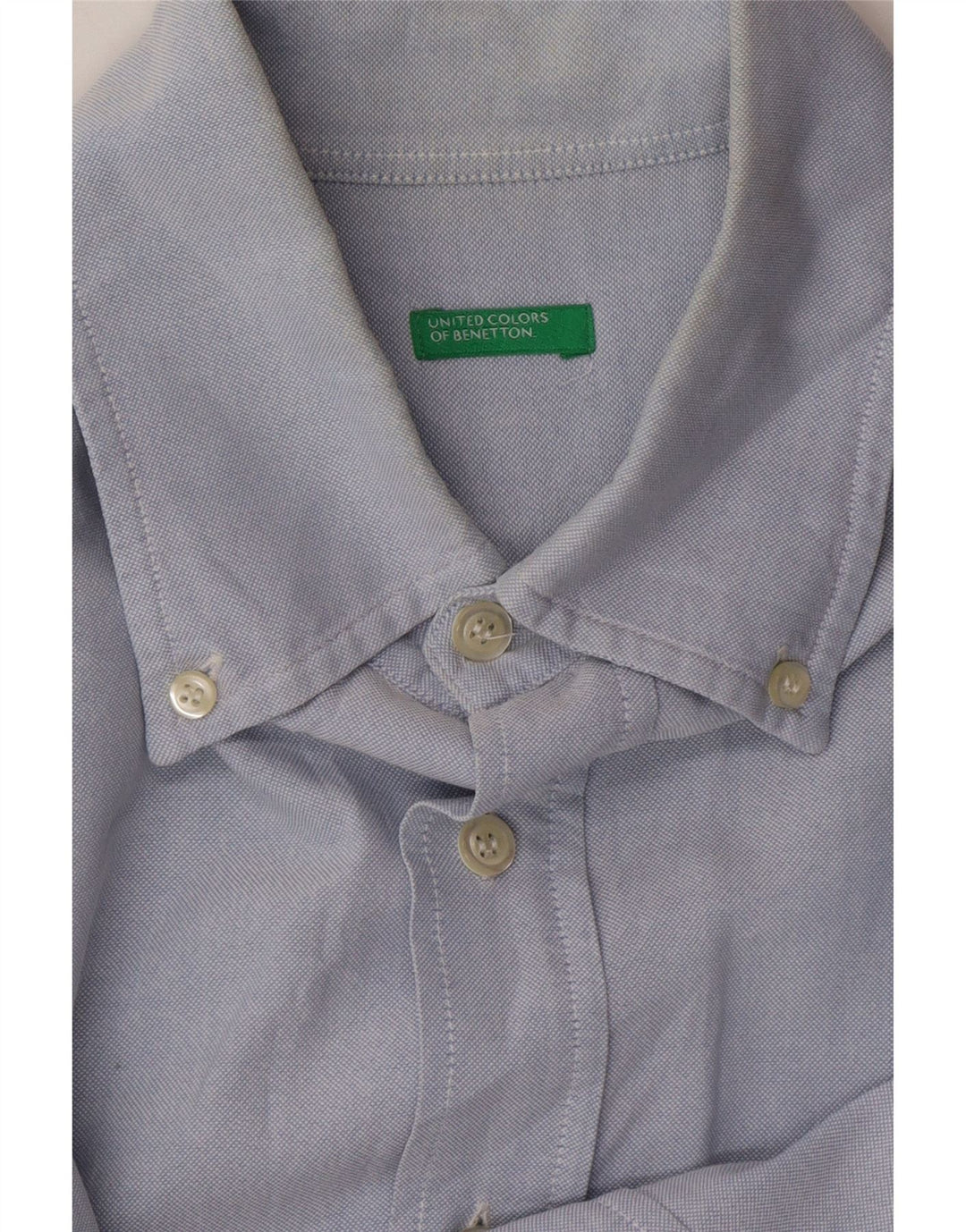 BENETTON Mens Shirt Large Blue