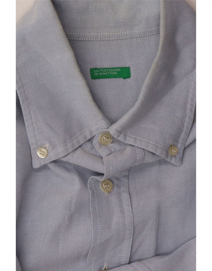 BENETTON Mens Shirt Large Blue