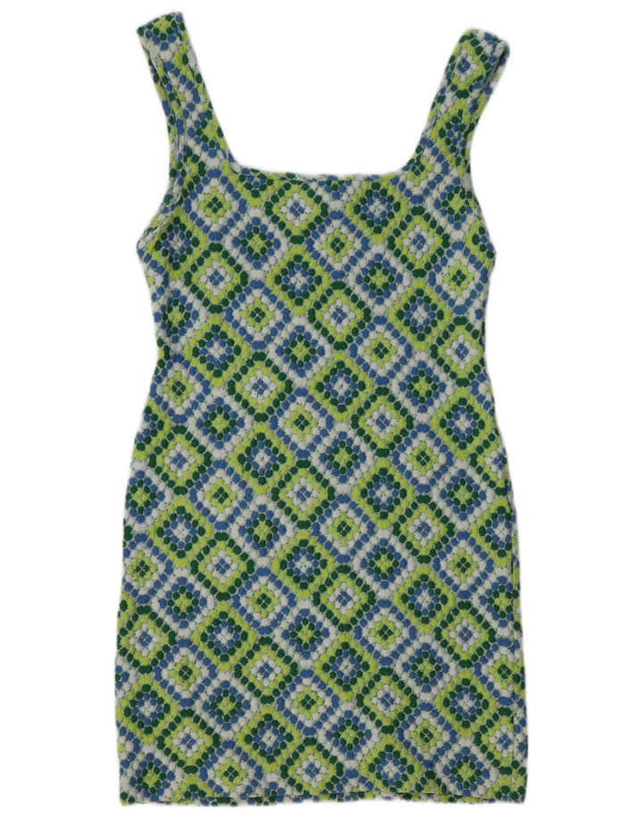 Topshop Womens Sundress UK 12 Medium Multicoloured Ikat Polyester