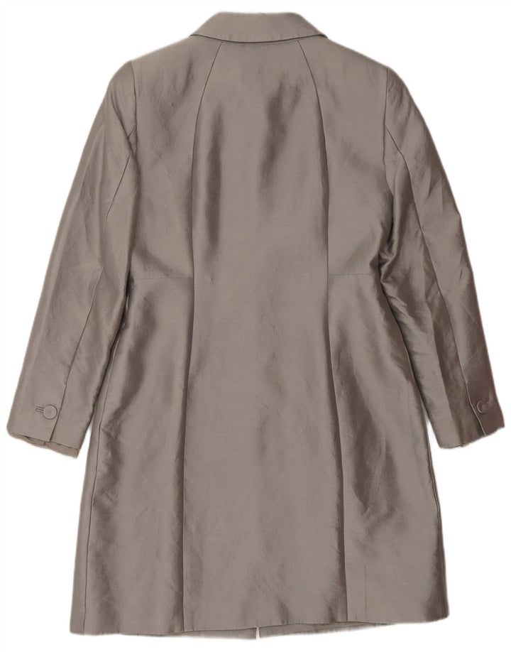 Hobbs Womens Overcoat UK 10 Small Grey Wool