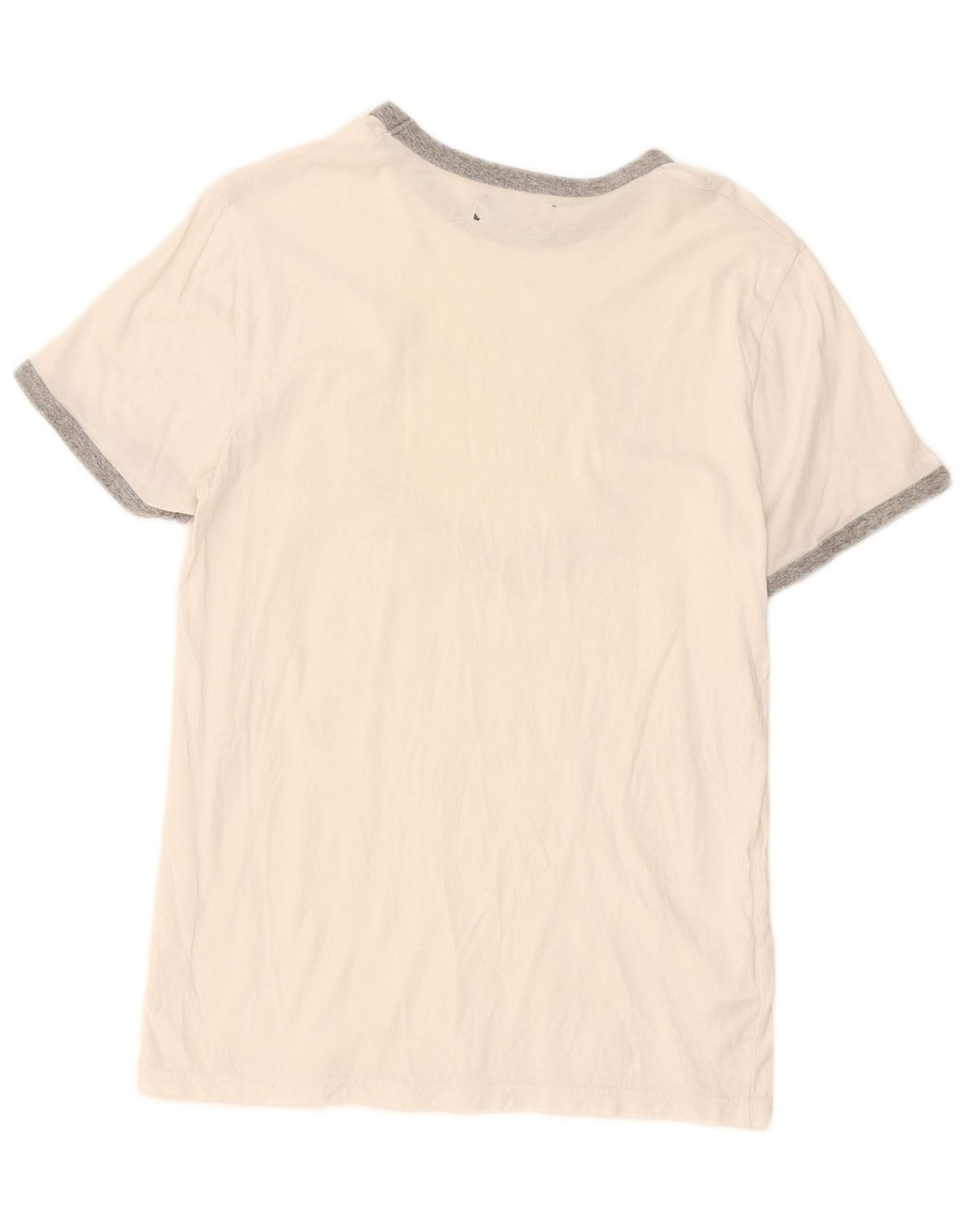 Fred Perry Mens Graphic T-Shirt Top Small White Cotton