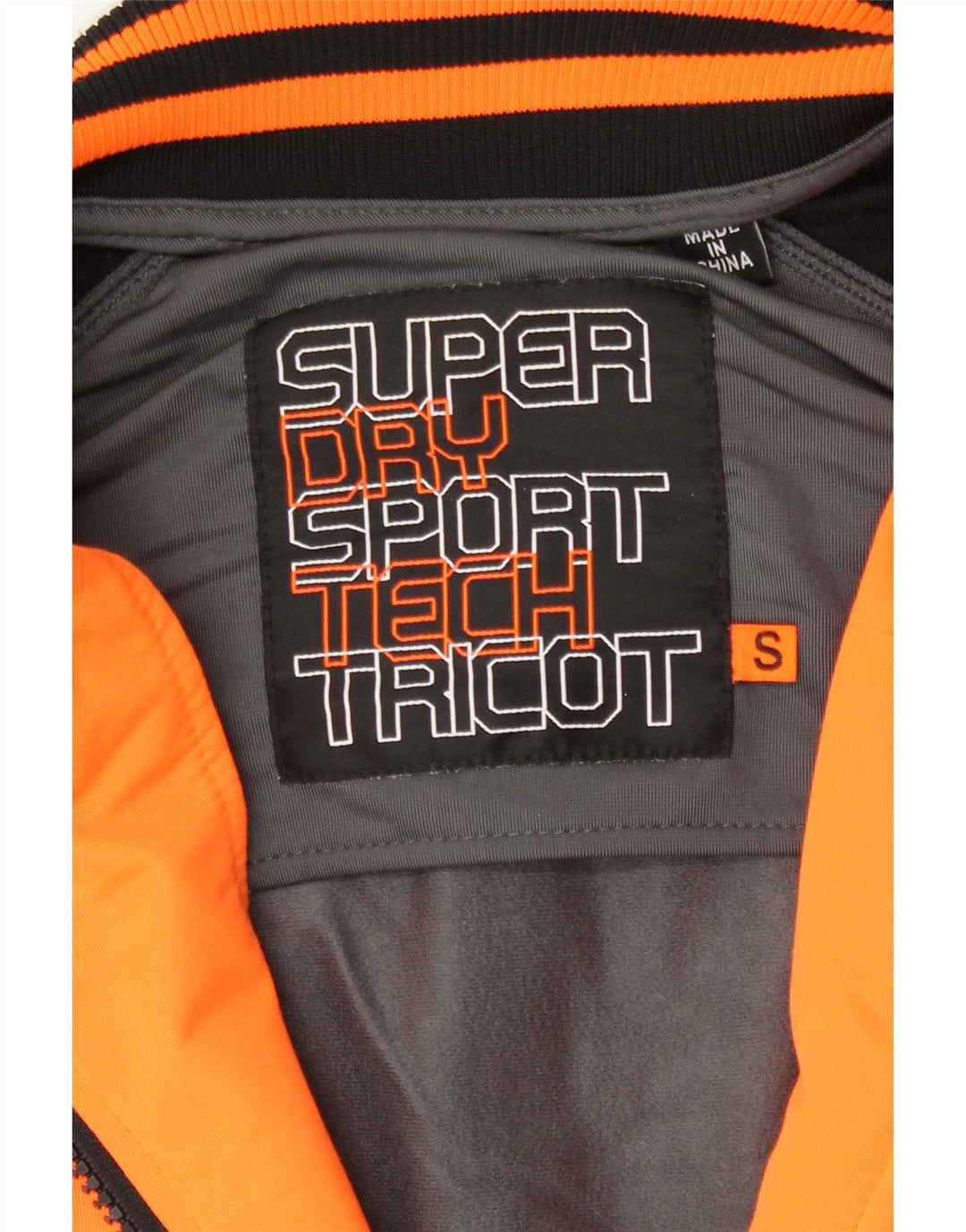 Superdry Mens Tracksuit Top Jacket Small Grey Colourblock Polyester