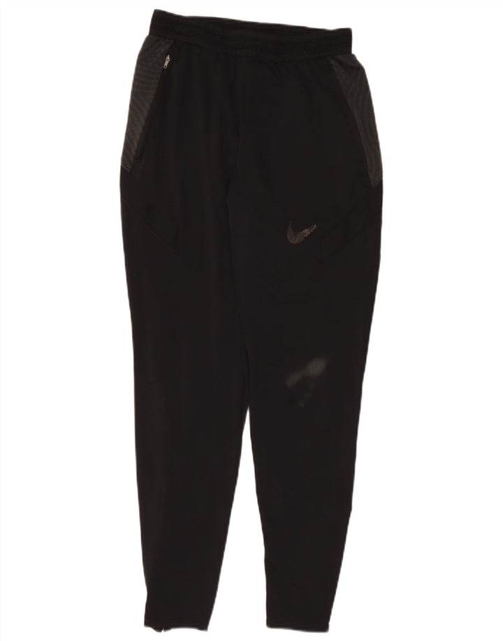 Nike Mens Dri Fit Tracksuit Trousers Small Black Polyester