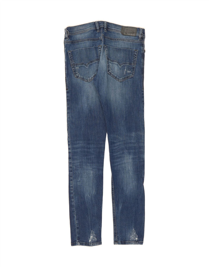 DIESEL Womens Distressed Slim Jeans W29 L32 Blue Cotton Vintage Diesel and Second-Hand Diesel from Messina Hembry 