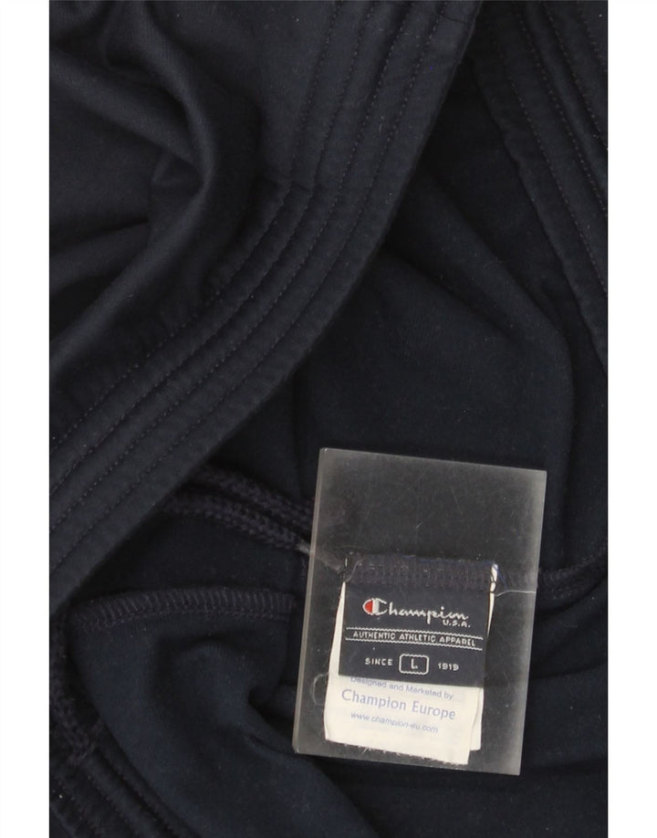 Champion Mens Tracksuit Trousers Large Navy Blue Polyester