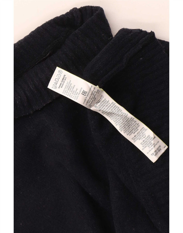 Marks & Spencer Womens Roll Neck Jumper Sweater UK 14 Medium Navy Blue