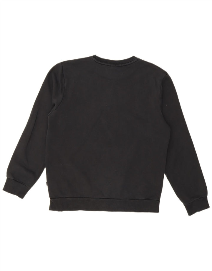 Puma Womens Oversized Sweatshirt Jumper UK 10 Small Black Cotton