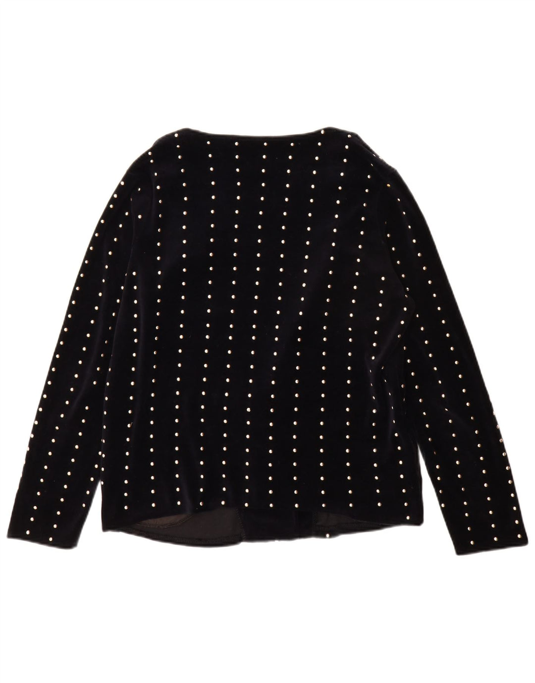 Zara Womens Trafaluc 1 Button Blazer Jacket UK 14 Medium Navy Blue Spotted