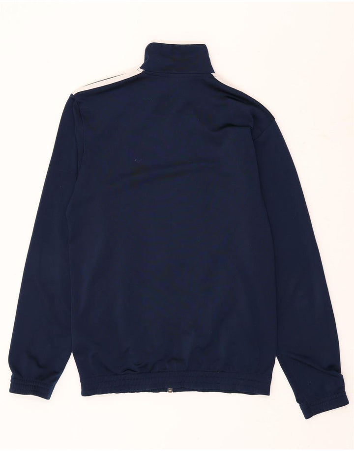 Adidas Mens Tracksuit Top Jacket UK 36/38 Small Navy Blue Polyester