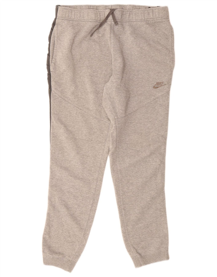 Nike Mens Tracksuit Trousers Joggers Medium Grey Cotton