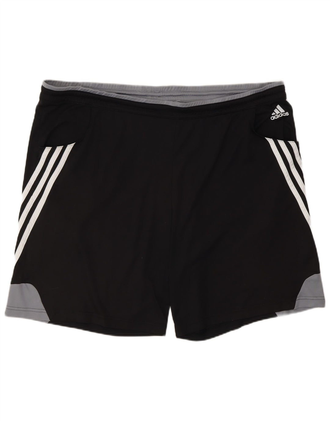 ADIDAS Mens Sport Shorts XL Black Colourblock Polyester