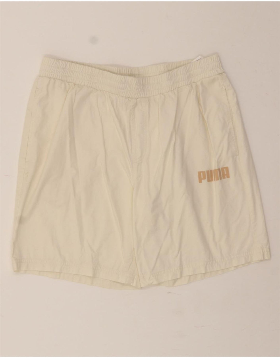 NIKE Mens Sport Shorts XL Off White Cotton Vintage Nike and Second-Hand Nike from Messina Hembry 