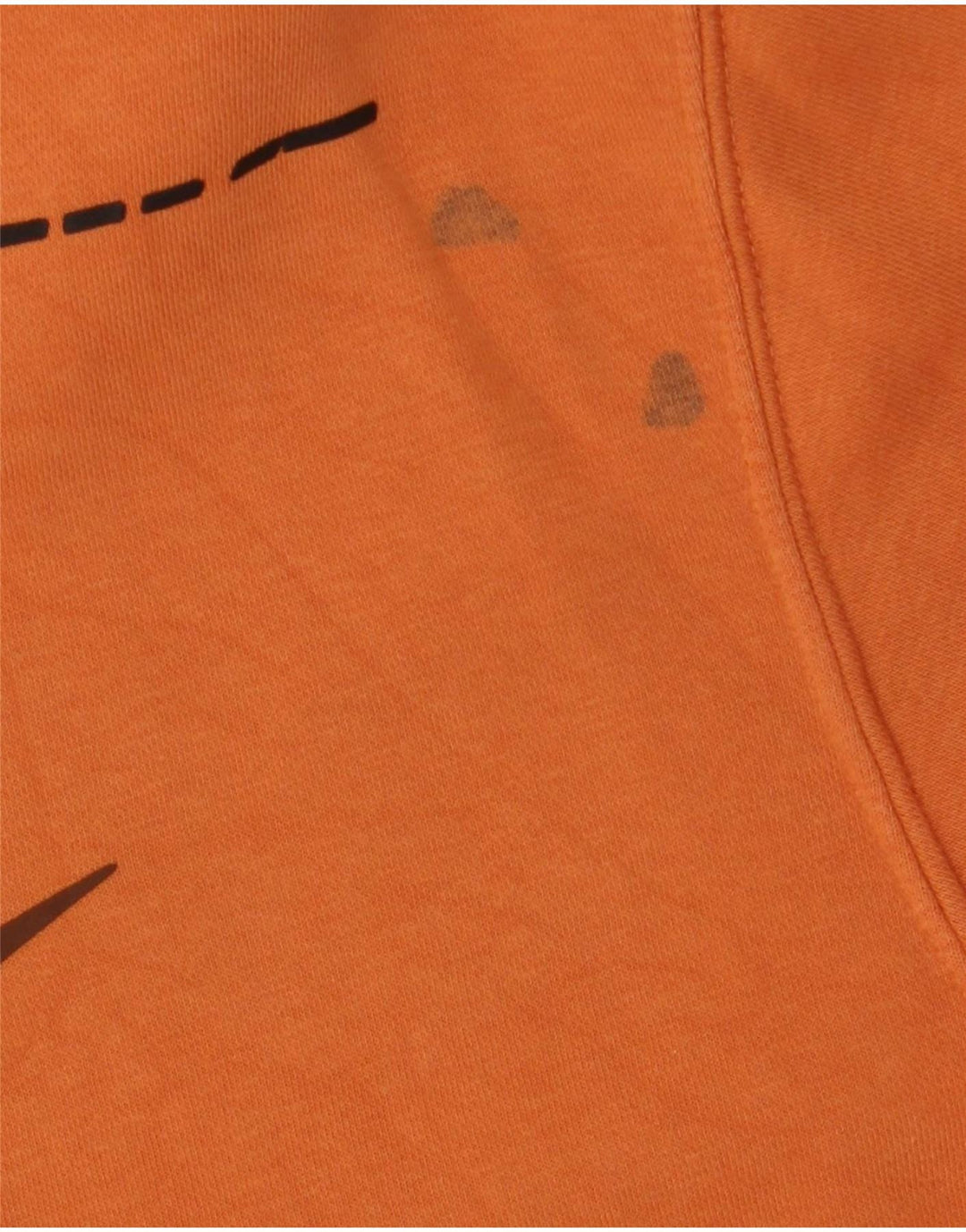 Nike Mens Graphic Sweatshirt Jumper Large Orange Cotton