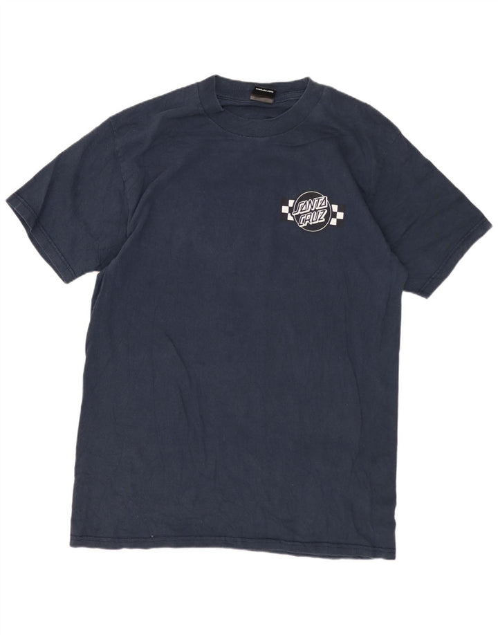 Santa Cruz Mens T-Shirt Top Medium Navy Blue