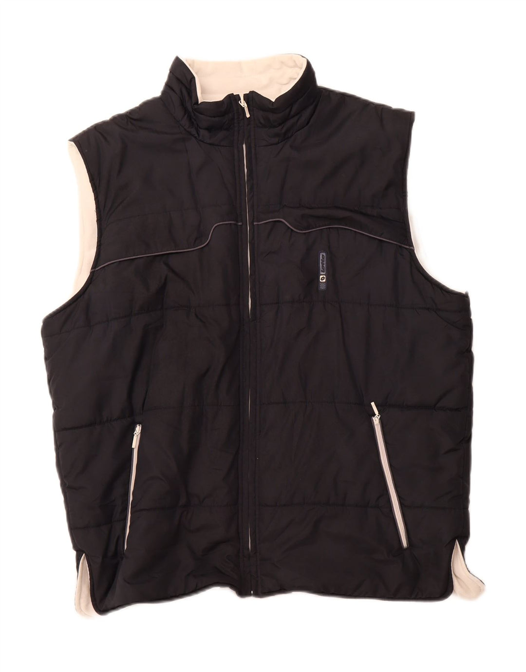 LOTTO Mens Padded Gilet UK 40 Large Black Polyester