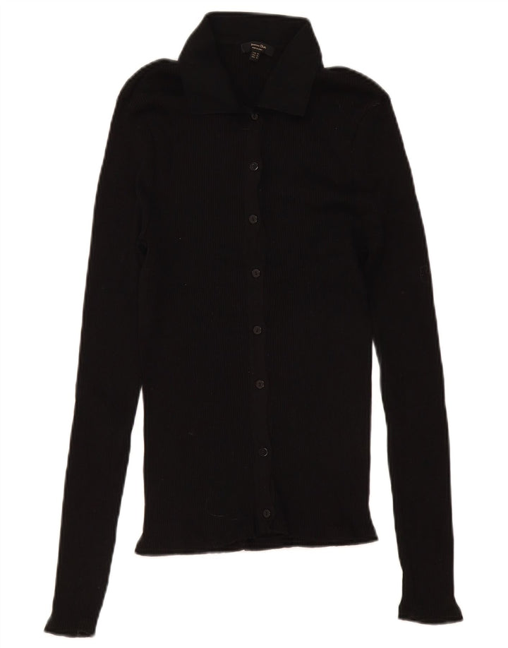 Massimo Dutti Womens Cardigan Top UK 12 Medium Black