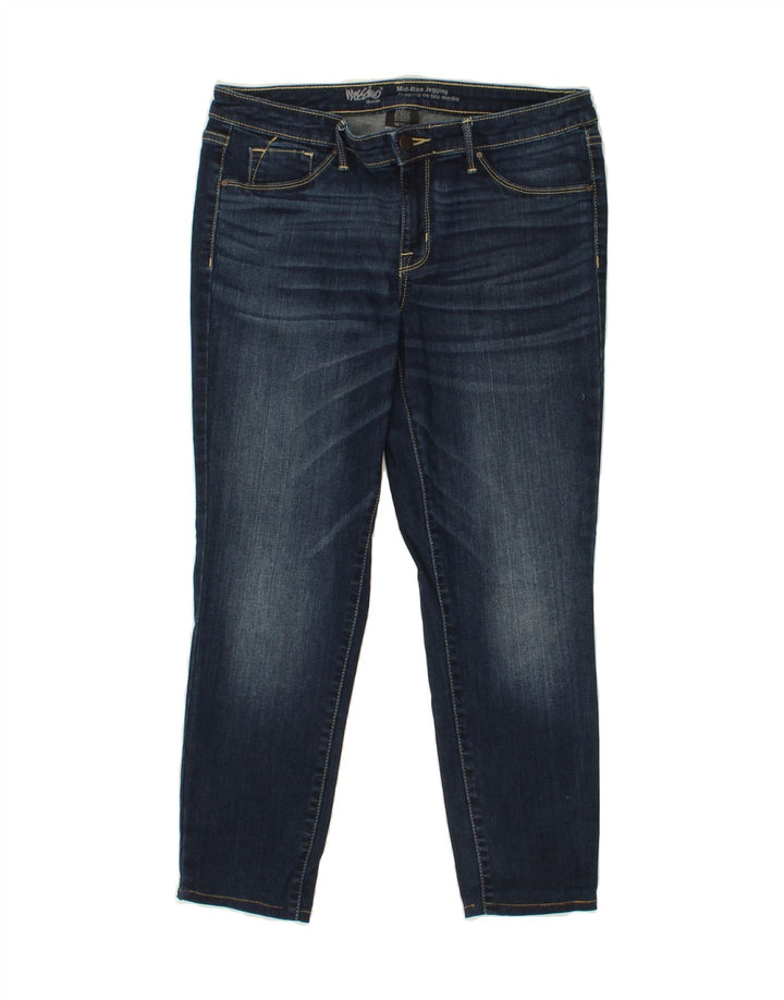 MOSSIMO Womens Mid Rise Jegging Cropped Jeans US 10 Medium W30 L24 Blue Vintage Mossimo and Second-Hand Mossimo from Messina Hembry 